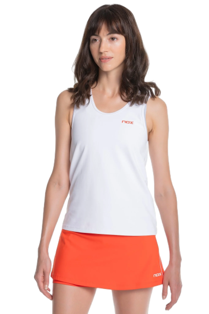 Camiseta tirantes NOX mujer TEAM blanco