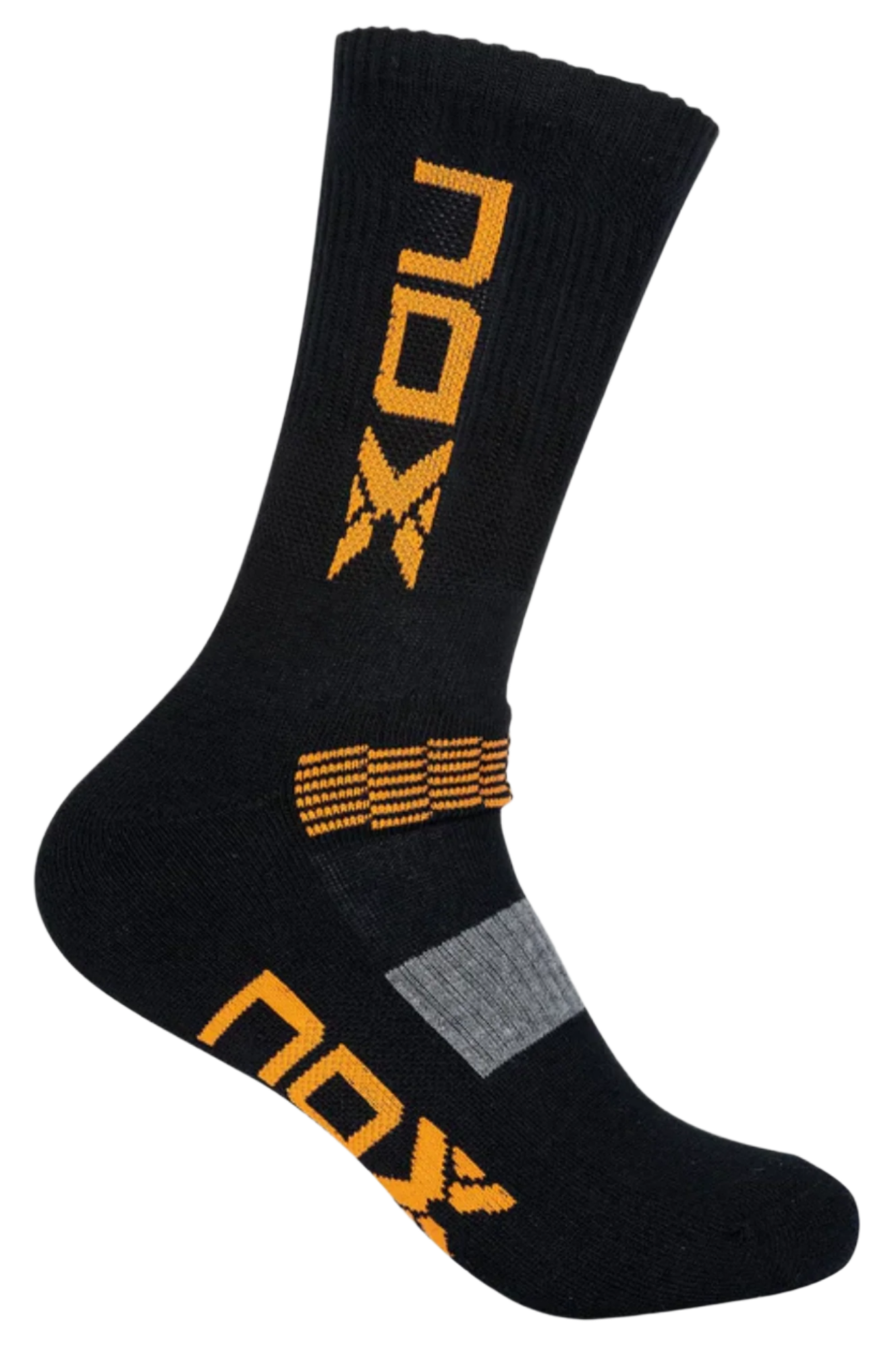 Pack calcetines técnicos NOX MEDIA CAÑA negro/naranja