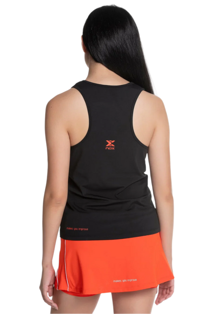 Camiseta tirantes NOX mujer TEAM negro