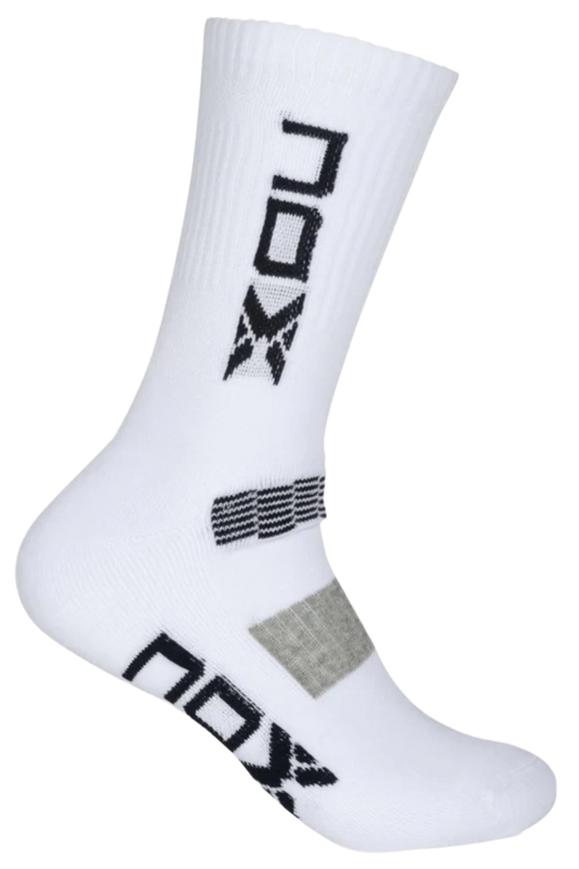 Pack calcetines técnicos NOX MEDIA CAÑA blanco/azul marino