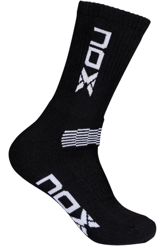Pack calcetines técnicos NOX MEDIA CAÑA negro/blanco
