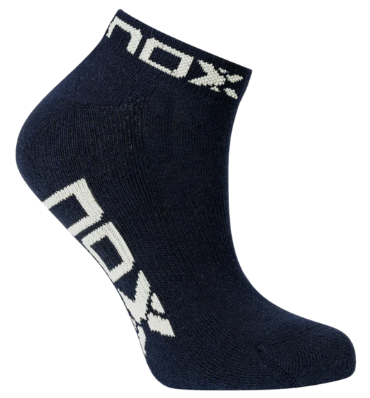Pack calcetines técnicos NOX TOBILLEROS azul marino/blanco
