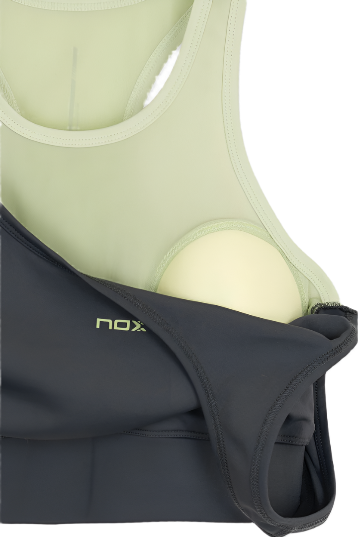 Sujetador deportivo NOX para mujer Pro Carbón Gris